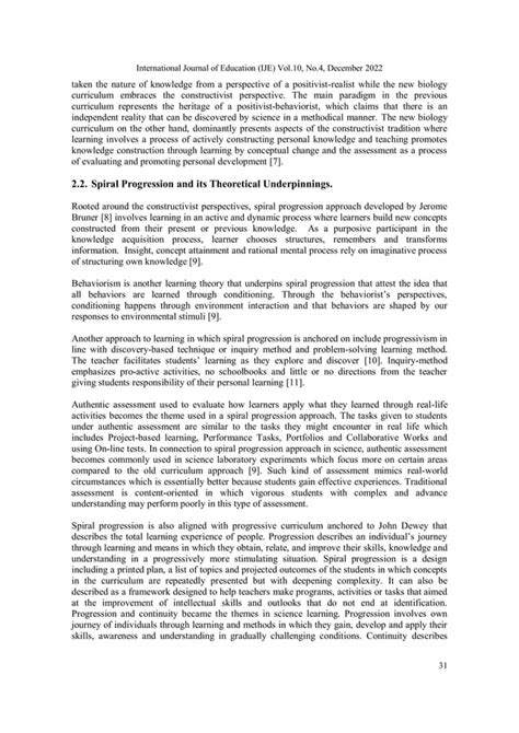 spiral progression in science|Spiral Progression Approach in the K to 12 Science Curriculum: A .